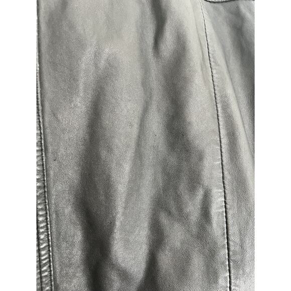 Superdry Brad Men's Leather Biker Jacket Size xxl David Beckham Japanese Style - Picture 13 of 15